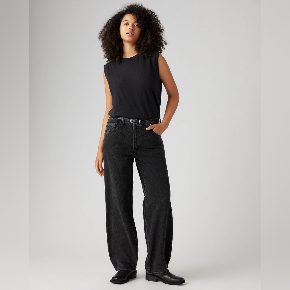Levi's Baggy Dad Classic Black Jeans Women's Size 28